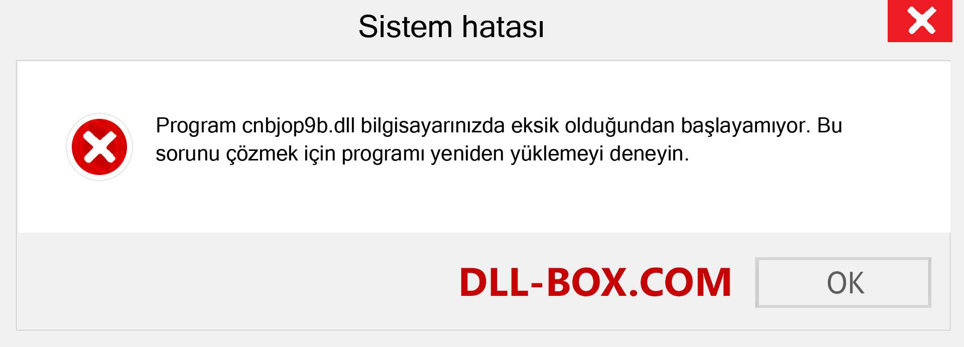 cnbjop9b.dll dosyası eksik mi? Windows 7, 8, 10 için İndirin - Windows'ta cnbjop9b dll Eksik Hatasını Düzeltin, fotoğraflar, resimler